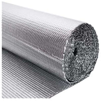 Folie izolatoare la rolă 150cm x 100m x 3mm (aluminiu + folie cu bule + aluminiu)