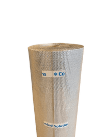 Folie izolatoare la rolă 150cm x 50m x 4mm (aluminiu + folie cu bule)